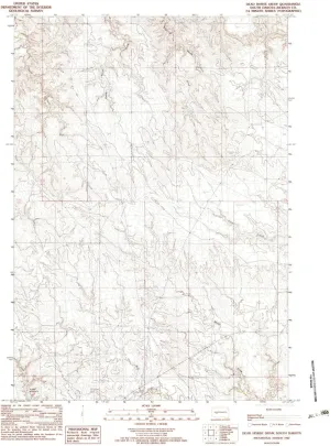Dead Horse Draw SD topo map, 1:24000 Scale, 7.5 X 7.5 Minute, Historical, 1982, Updated 1983, 26.9 x 22 in