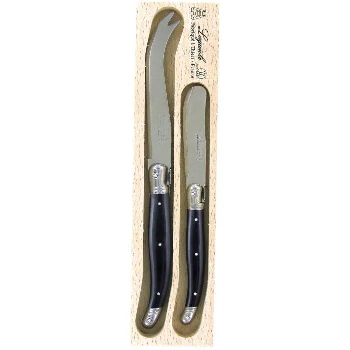 Debutant Cheese Knife Set, Black