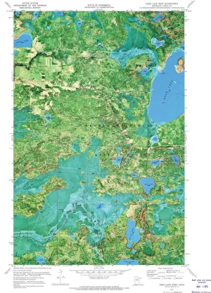Deer Lake West MN topo map, 1:24000 Scale, 7.5 X 7.5 Minute, Historical, 1970, Updated 1973, 27.23 x 21.53 in