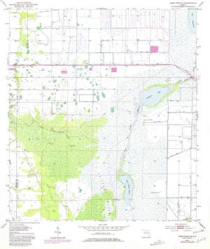 Deer Park SE FL topo map, 1:24000 Scale, 7.5 X 7.5 Minute, Historical, 1953, Updated 1981, 26.9 x 22.9 in