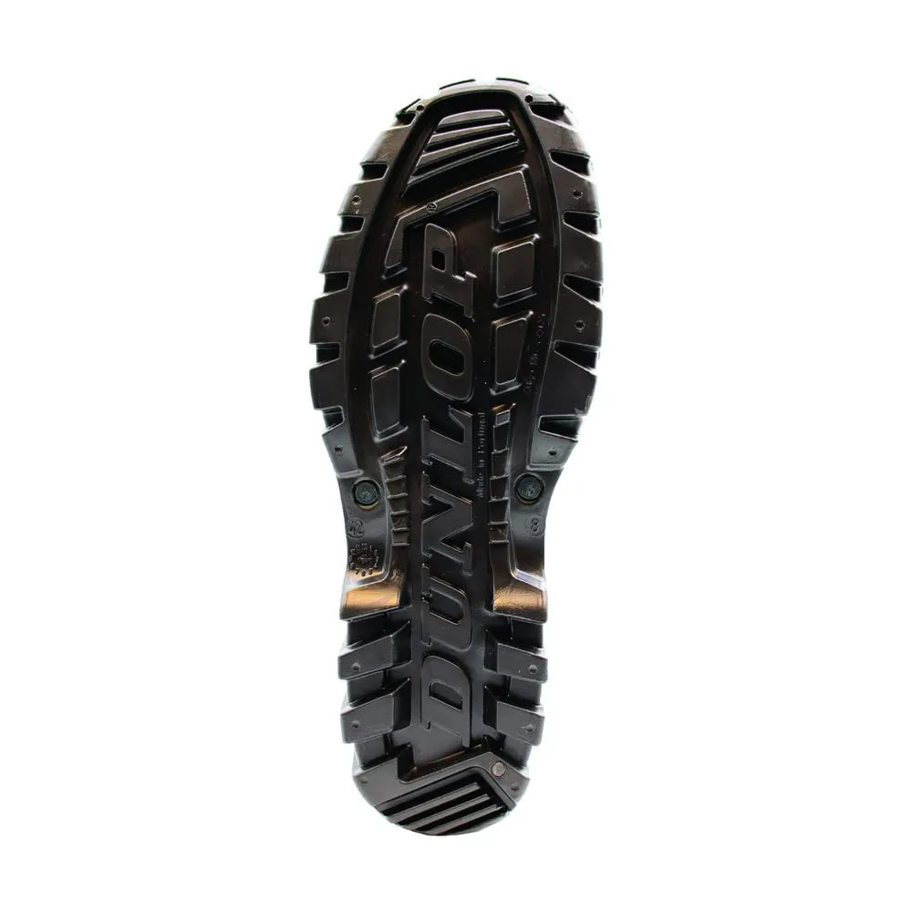 DUNLOP Protective Footwear, Dane, 100% Waterproof PVC, Lightweight and Durable Protective Footwear, MD0HD01.09, Size 9, Black