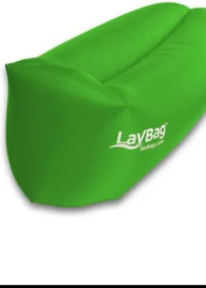 Durable LayBag Inflatable Air Lounge (Green)