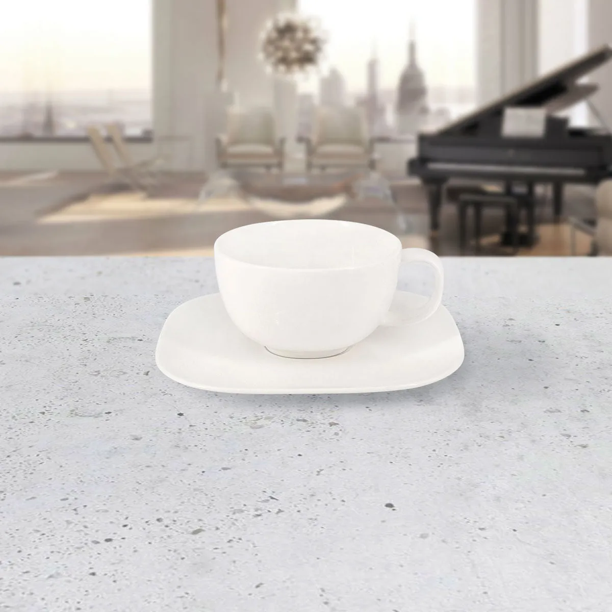 Dynasty Tea Cup & Saucer, Set Of 2