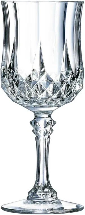 Eclat Cristal D'Arques Longchamp Wine Glass, Crystal, 25 cl, Pack of 6
