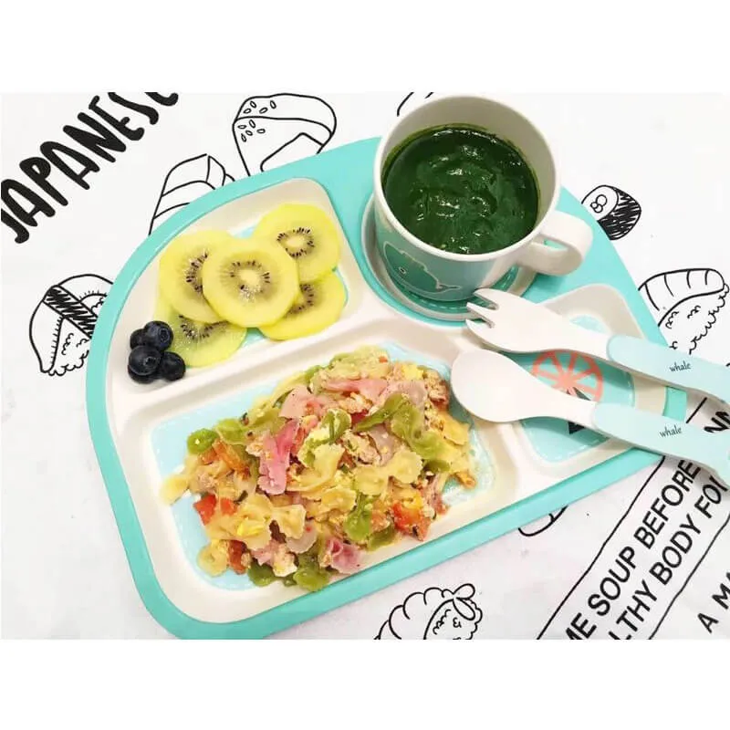 Eco-Friendly Bamboo Kids Tableware Set