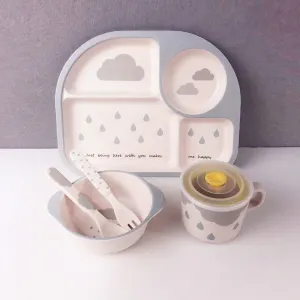 Eco-Friendly Bamboo Kids Tableware Set