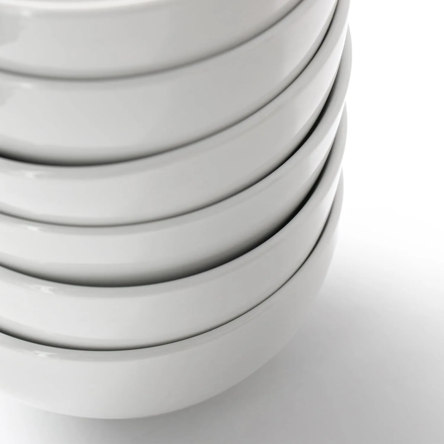 Elama Professional Kitchen 12 Piece Porcelain Dinnerware/Tableware Set (Bowl White)