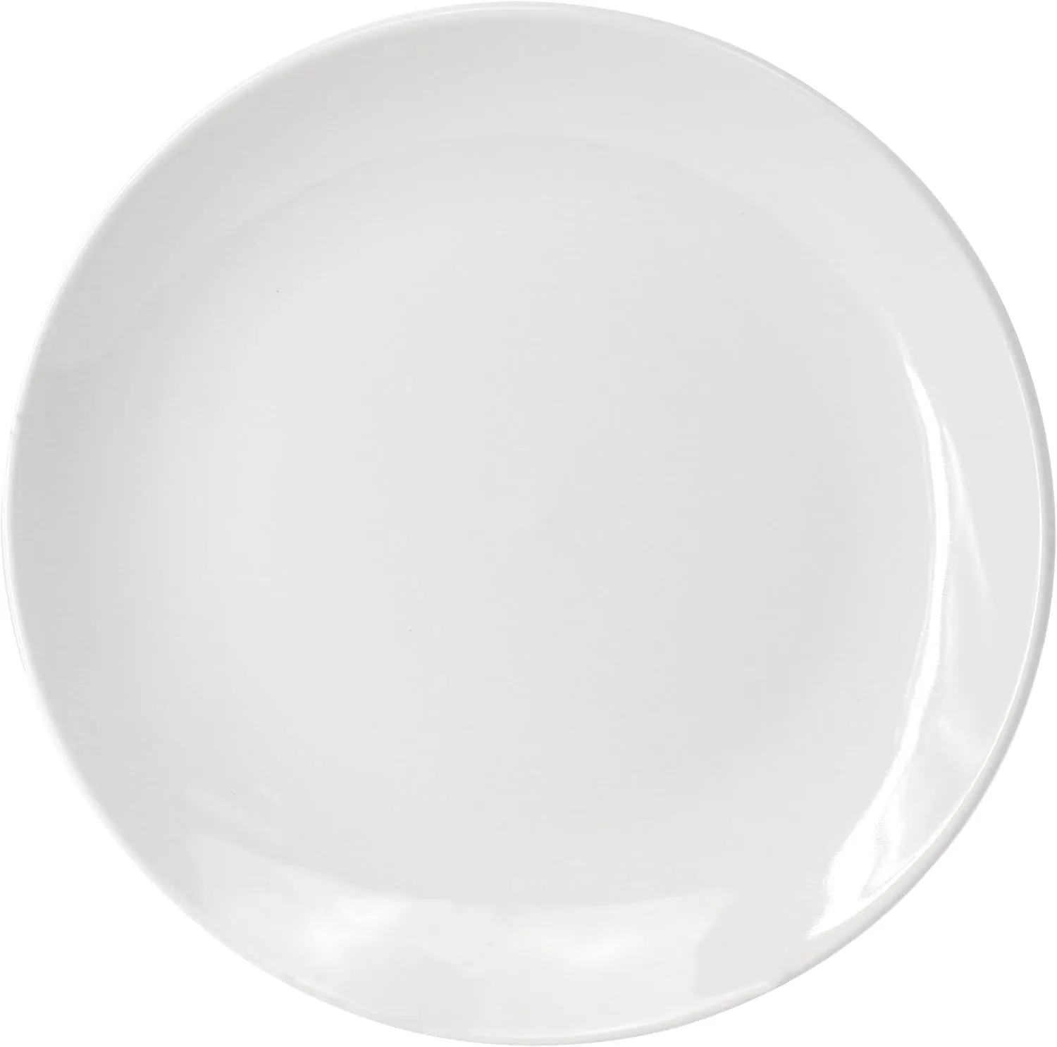Elama Professional Kitchen 12 Piece Porcelain Dinnerware/Tableware Set (Round Salad/Dessert Plate White)