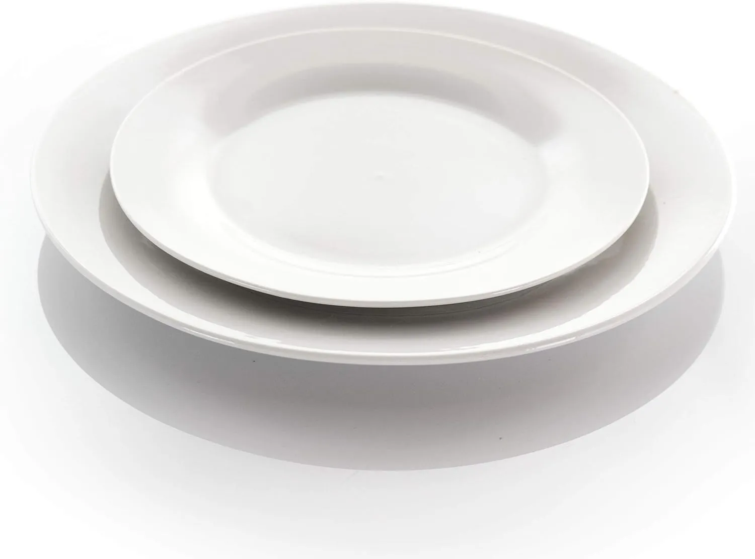Elama Service for Four 16 Piece Porcelain Dinnerware Set, White-Round 1