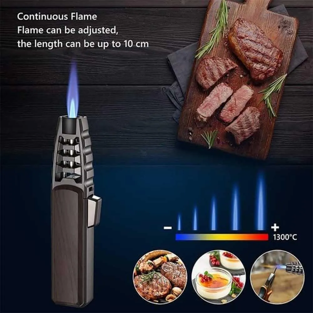 Electric Lighter,Rechargeable Plasma Lighter | Windproof, Waterproof, Adjustable Flame for BBQ & Outdoor Use - Camping & Hiking (Wood Grain)