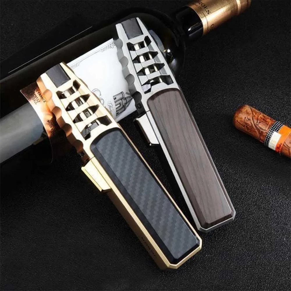 Electric Lighter,Rechargeable Plasma Lighter | Windproof, Waterproof, Adjustable Flame for BBQ & Outdoor Use - Camping & Hiking (Wood Grain)
