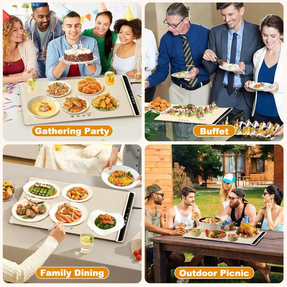 Electric Warming Tray – 3 Heat Modes