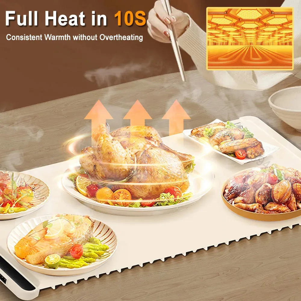 Electric Warming Tray – 3 Heat Modes