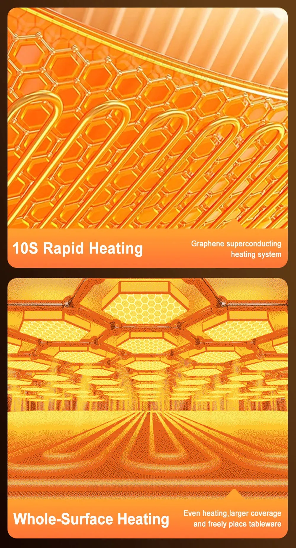 Electric Warming Tray – 3 Heat Modes