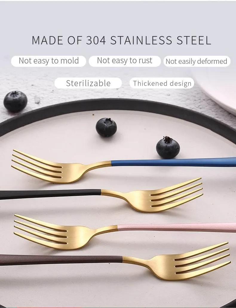 Elegant Stainless Steel Tableware Set - Premium Dining Flatware