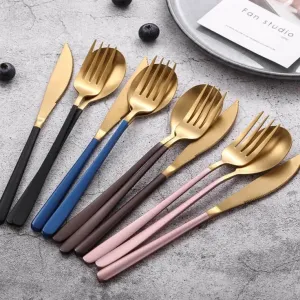Elegant Stainless Steel Tableware Set - Premium Dining Flatware