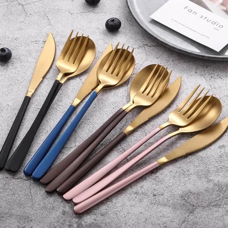 Elegant Stainless Steel Tableware Set - Premium Dining Flatware
