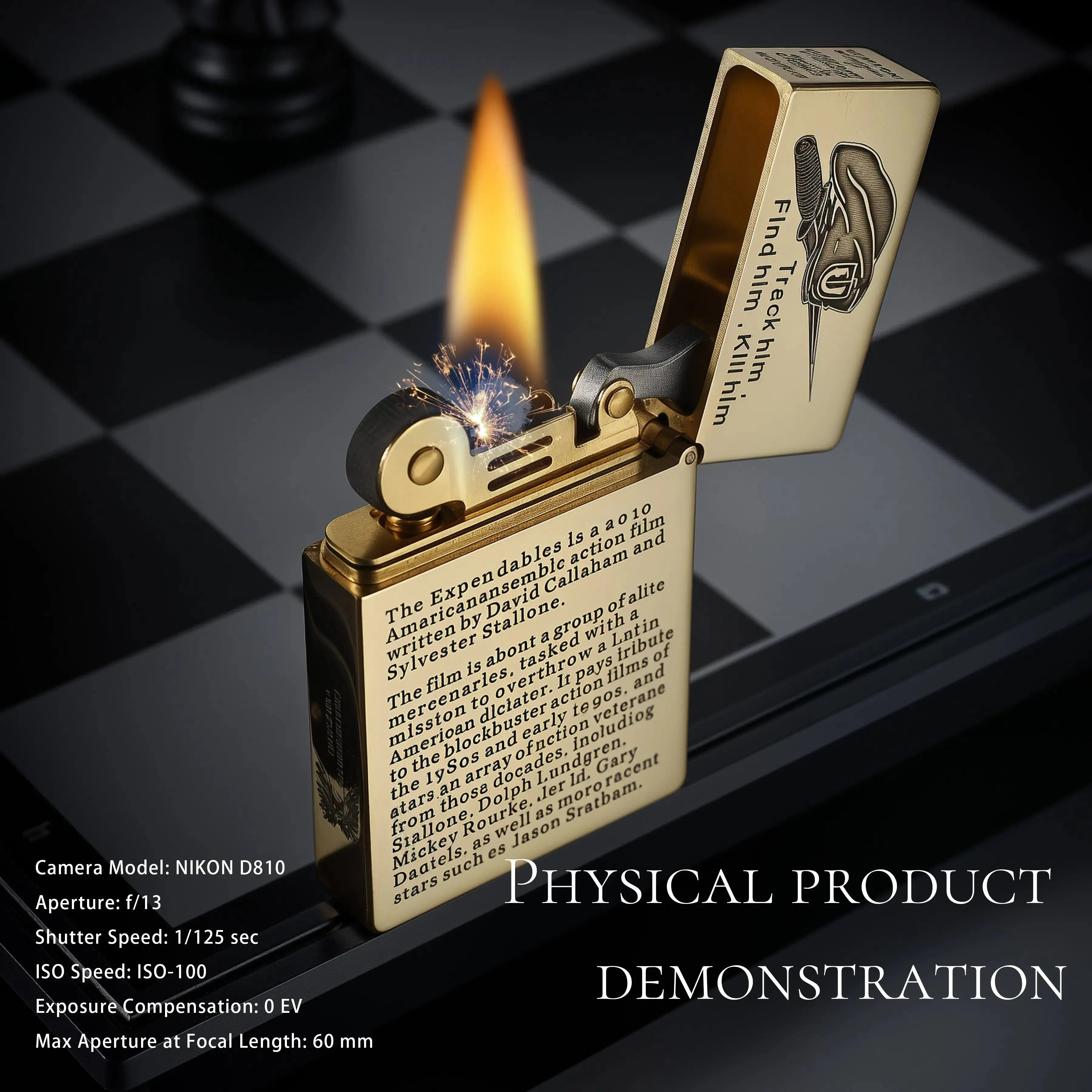 Etched Lighter - THE EXPENDABLES