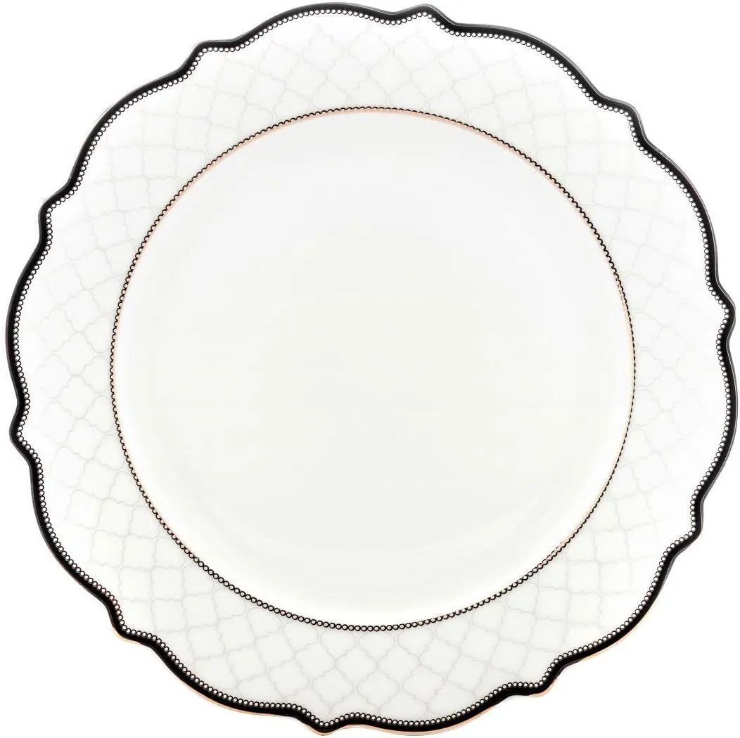 Euro Porcelain 57-pc Banquet Dinnerware Set, Luxury Bone China Tableware, Service for 8 (6664-3) 6664-20