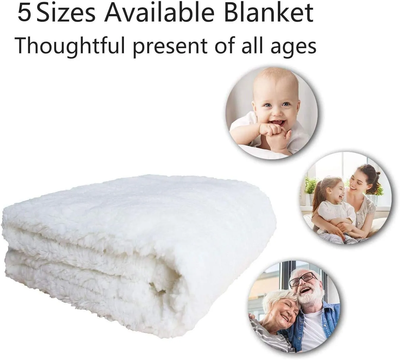 Feelyou Bat Fuzzy Throw Blanket Soft Fluffy Fleece Blankets Black and White Microfuber Plush Blankets 30"x40"