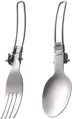 Flatware Silverware Set, 2/8/12/16/20/24pcs Retro Outdoor Picnic Travel Spoon Fork Stainless Steel Foldable Tableware For Work And Takeaway, Tableware Cutlery Set(16 Piece set for 8)