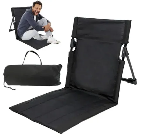 Foldable Camping Chair Outdoor Garden Park Single Lazy Chair Backrest Cushion Picnic Camping Folding Back Chair Beach Chairs