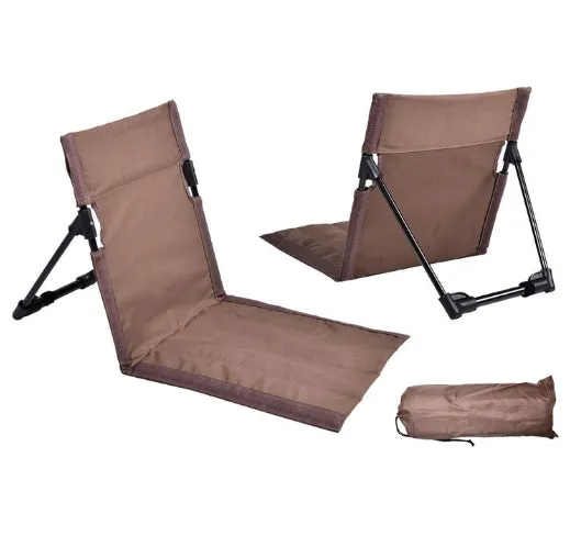 Foldable Camping Chair Outdoor Garden Park Single Lazy Chair Backrest Cushion Picnic Camping Folding Back Chair Beach Chairs