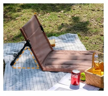 Foldable Camping Chair Outdoor Garden Park Single Lazy Chair Backrest Cushion Picnic Camping Folding Back Chair Beach Chairs