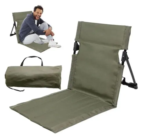 Foldable Camping Chair Outdoor Garden Park Single Lazy Chair Backrest Cushion Picnic Camping Folding Back Chair Beach Chairs