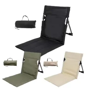 Foldable Camping Chair Outdoor Garden Park Single Lazy Chair Backrest Cushion Picnic Camping Folding Back Chair Beach Chairs