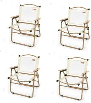 Folding Chair, Camping Chair 1/2/4 Piece Set Portable Mesh Breathable Back Chair Great for Camping Outdoor Use