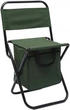 Folding Chair Outdoor Folding Camping Fishing Chair Stool Portable Backpack Picnic Bag Hiking Pouch Camping Tool Portable Folding Chair (Color : Green)