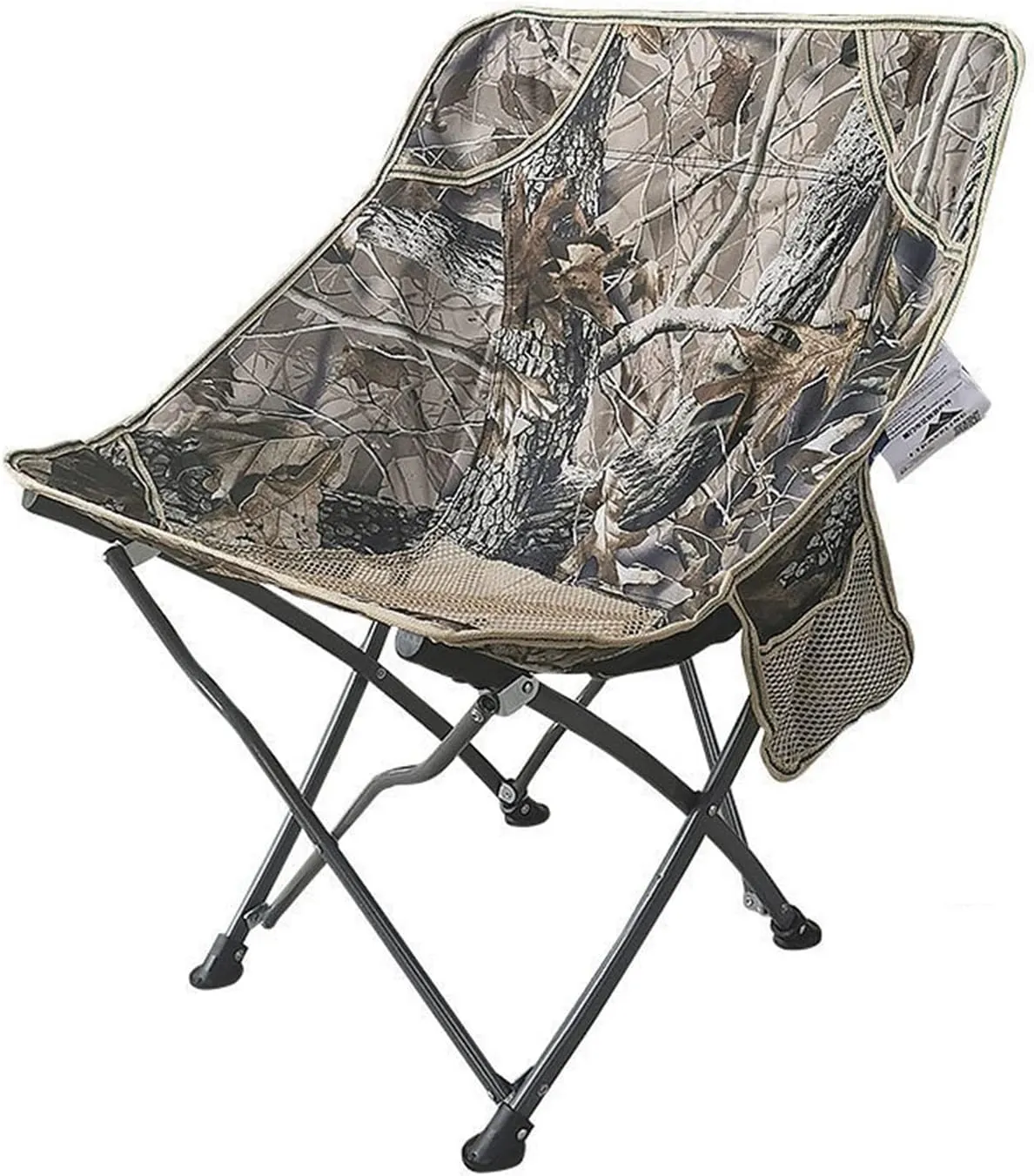 Folding Chair Outdoor Single Casual and Portable Folding Chair Picnic Barbecue Couch Beach Fishing Moon Chair Butterfly Chair, Green Solid Cloth