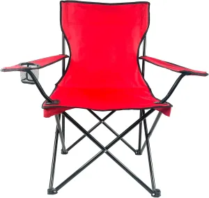 Folding Portable Outdoor Camping Chair[Large] (Red)