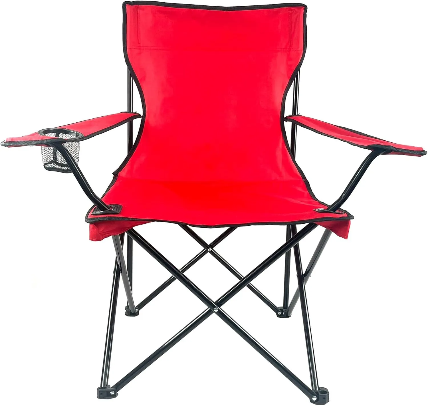 Folding Portable Outdoor Camping Chair[Large] (Red)