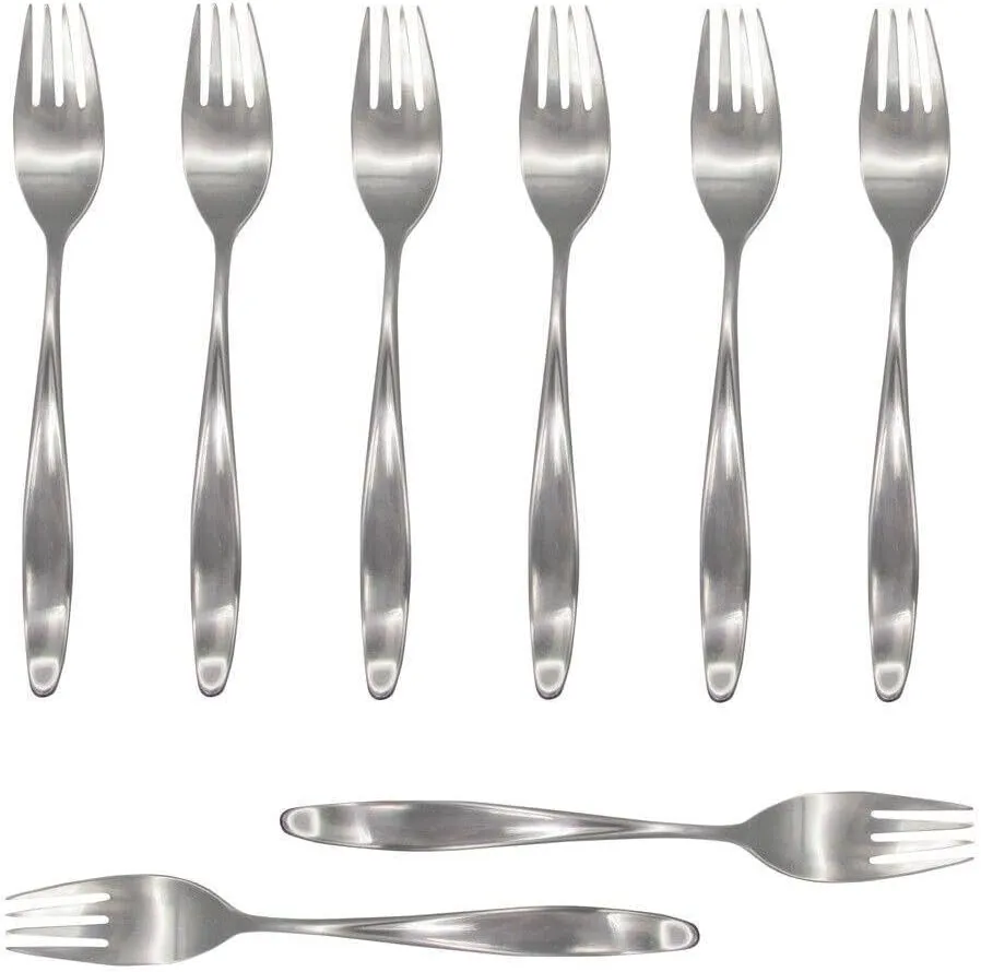 For Lauffer Design 2 / Design II 18/8 Stainless Steel Dinner Fork (Set of Eight)