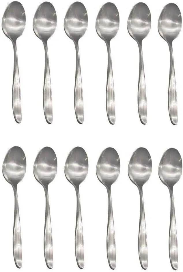 For Lauffer Design 2 / Design II 18/8 Stainless Steel Teaspoon (Set of Twelve)