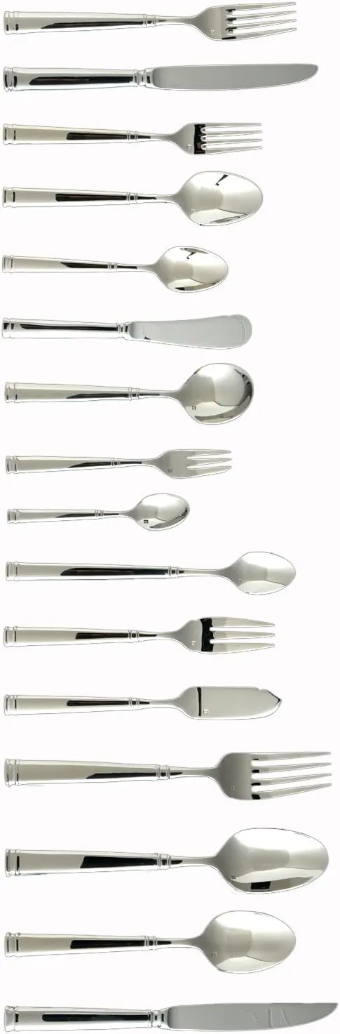 Fortessa Bistro 18/10 Stainless Steel Flatware Bouillon Spoon, Set of 12