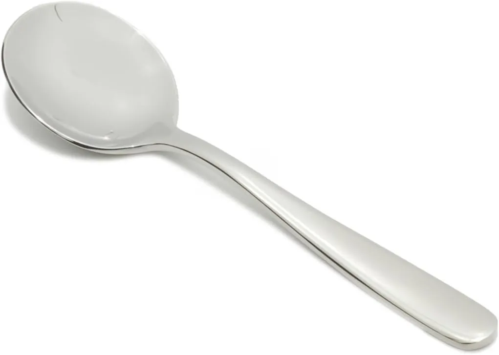 Fortessa Grand City 18/10 Stainless Steel Flatware Bouillon Spoon, Set of 12