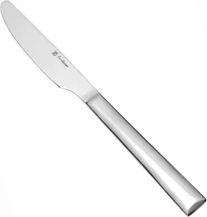 Fortessa Still 18/10 Stainless Steel Flatware Solid Handle Table Knife, Set of 12