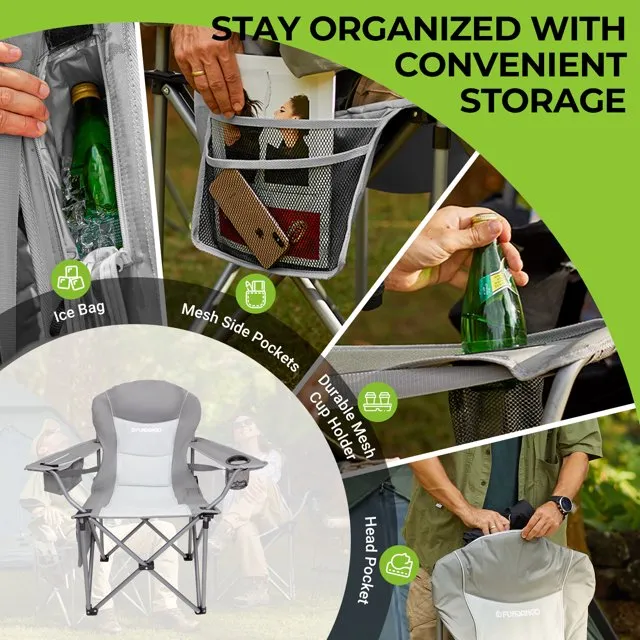 FUNDANGO Comfort Armschair Oversized Camping Chair