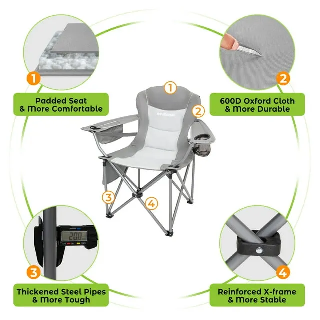 FUNDANGO Comfort Armschair Oversized Camping Chair