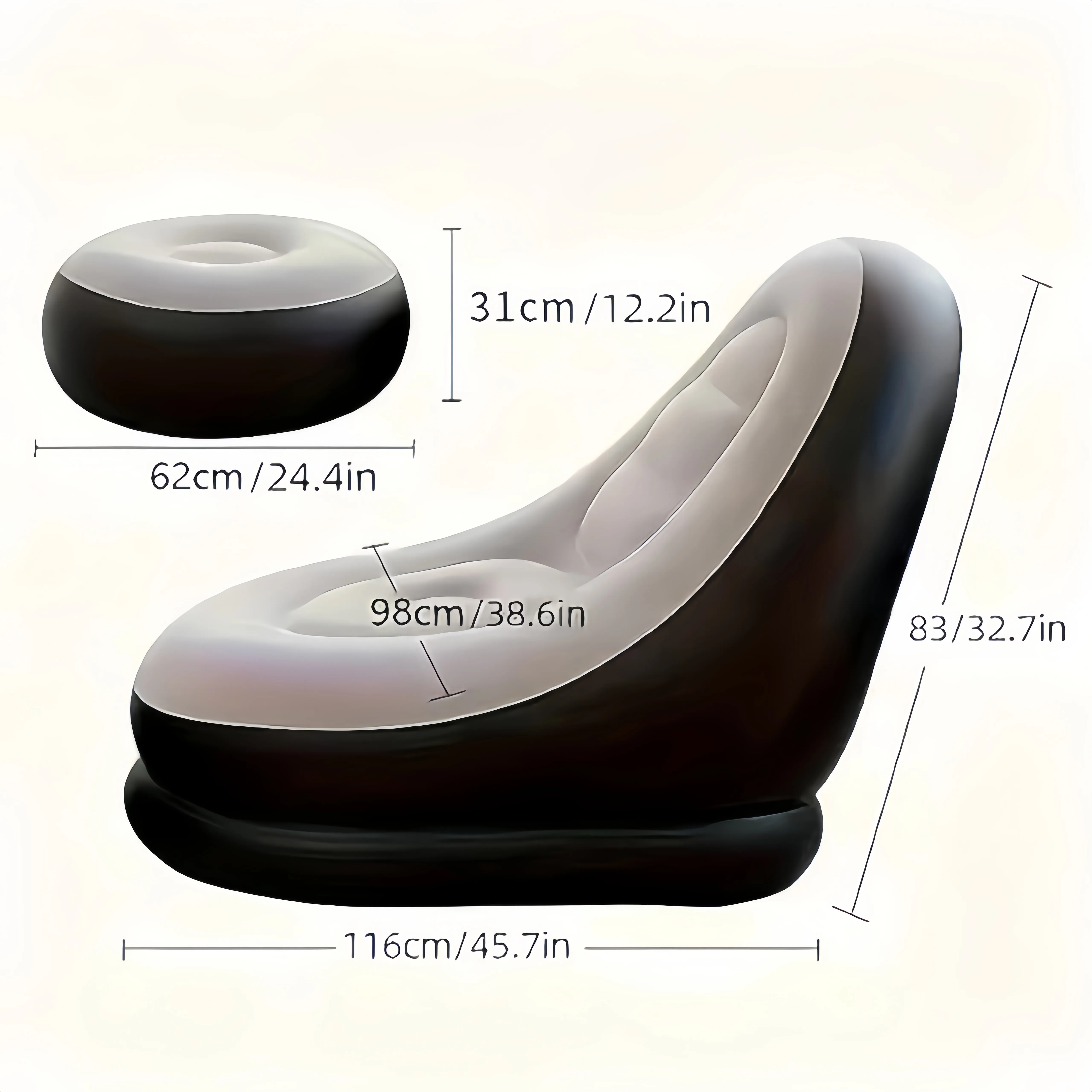 Gaming with Livingroom Travel Camping Sofa Portable Adults, Folding Creative for Bedroom Foot Office for Stool Lounge Outdoor Chair Indoor Balcony Inflatable Fairly priced Lazy
