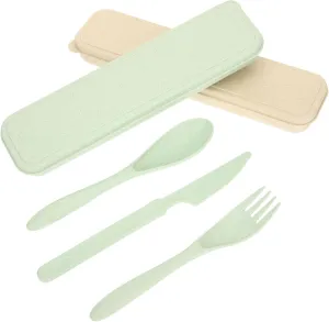 GANAZONO 6 Sets Outdoor Tableware Kit Camping Cutlery Set Collapsible Bowls Lightweight Dinnerware Easy to Clean for Travel