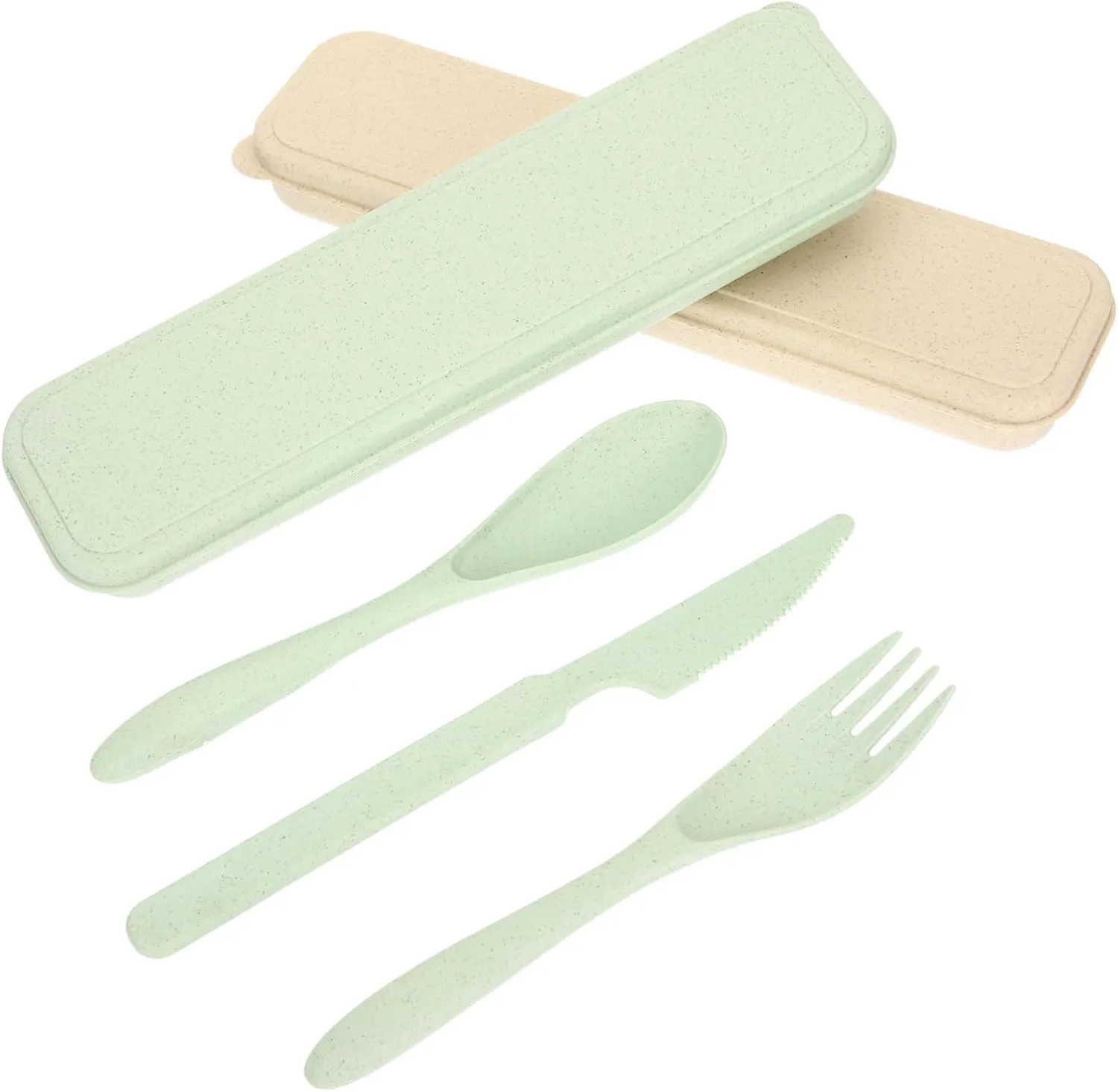 GANAZONO 6 Sets Outdoor Tableware Kit Camping Cutlery Set Collapsible Bowls Lightweight Dinnerware Easy to Clean for Travel