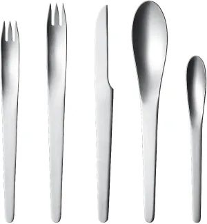 Georg Jensen Arne Jacobsen 5-Piece Flatware Set, Matte Finish