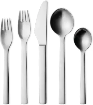 Georg Jensen New York 5-Piece Stainless Steel Flatware, 18/8, Utensil