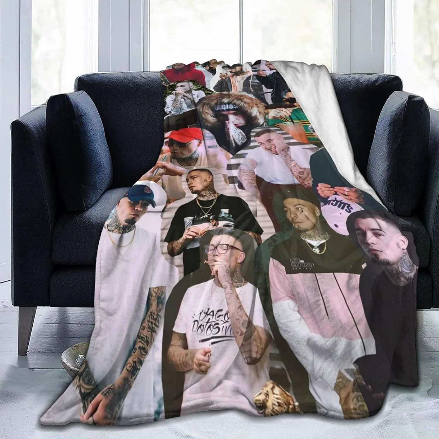 Gera Mx Blanket Flannel Fleece Printed Throw Blankets Ultra Soft Micro Warm Blanket for All Season Bedding Chair Sofa Couch Bed 50"x40"