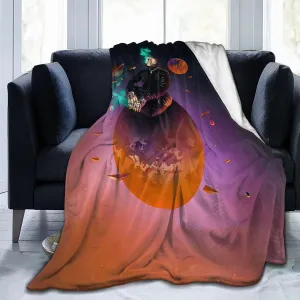 Gera Mx Blanket Flannel Fleece Printed Throw Blankets Ultra Soft Micro Warm Blanket for All Season Bedding Chair Sofa Couch Bed 50"x40"