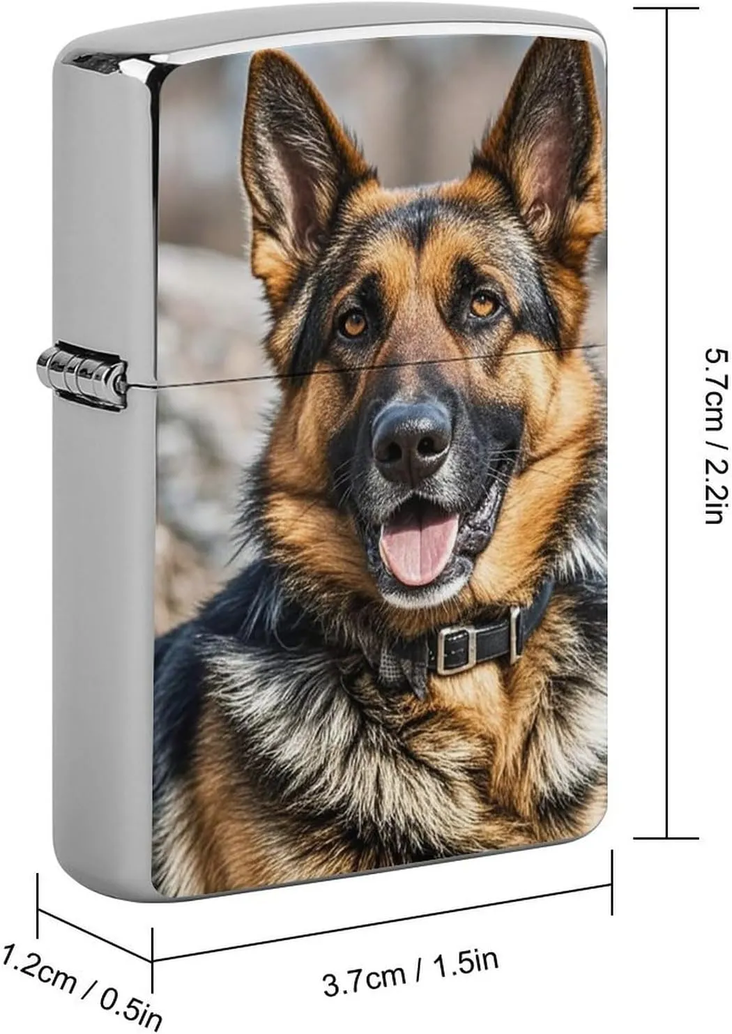 German Shepherd DogLighter Case Waterproof Lighter Sleeve Lighters Protective Cover with Graffiti Design